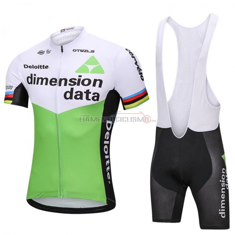 2018 Abbigliamento Ciclismo Uci Mondo Campione Dimension Date Manica Corta Verde